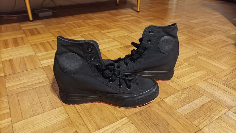 Trampki wysokie Converse Chuck Taylor Platform Plus na ukrytej koturnie
