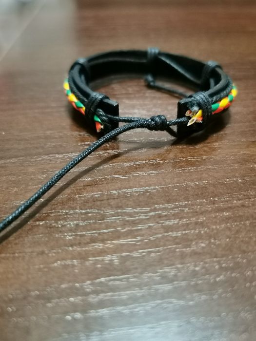 Bransoletka nowa męska damska młodzieżowa  unisex czarna