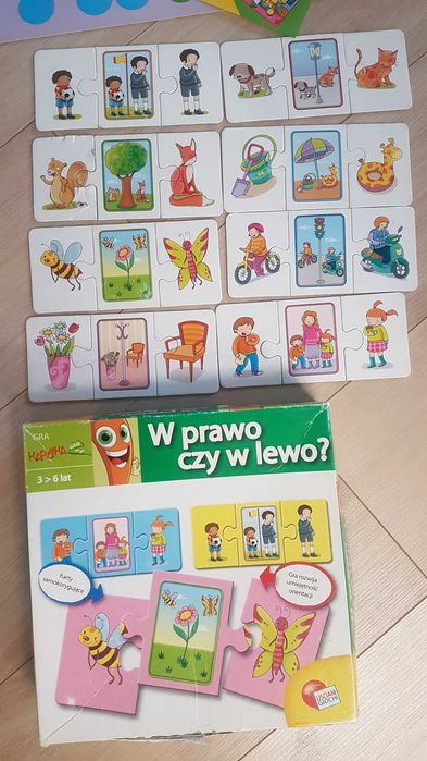 Zestaw gry puzzle dla dzieci Figuraki Granna 3 latka