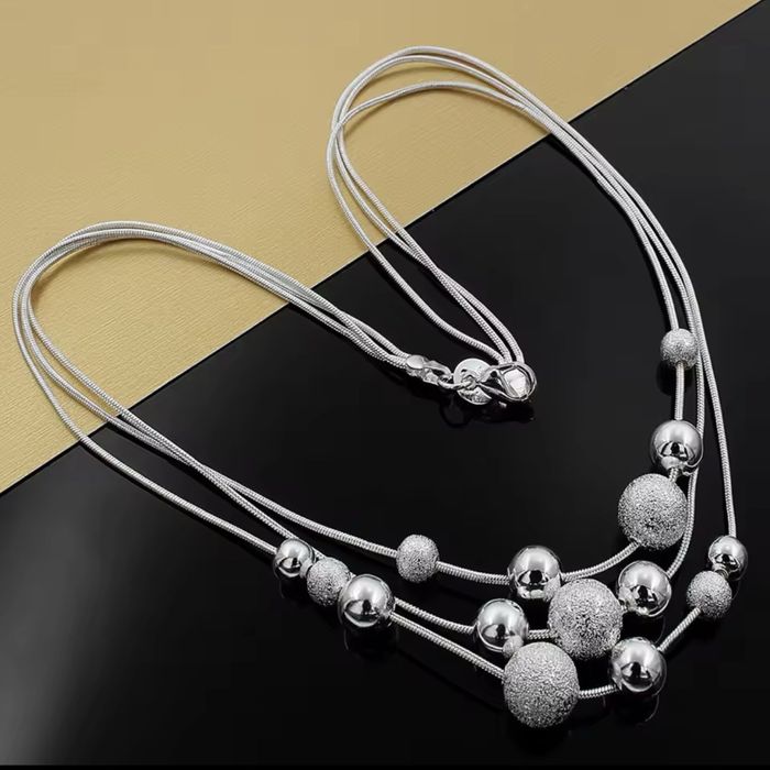 Намисто срібне ланцюг кольє