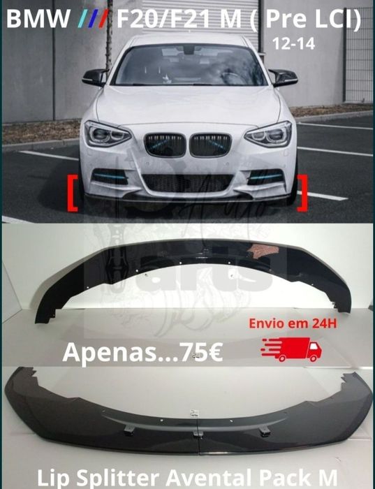 Lip Frontal BMW F20 F21 Pré LCI Pack M