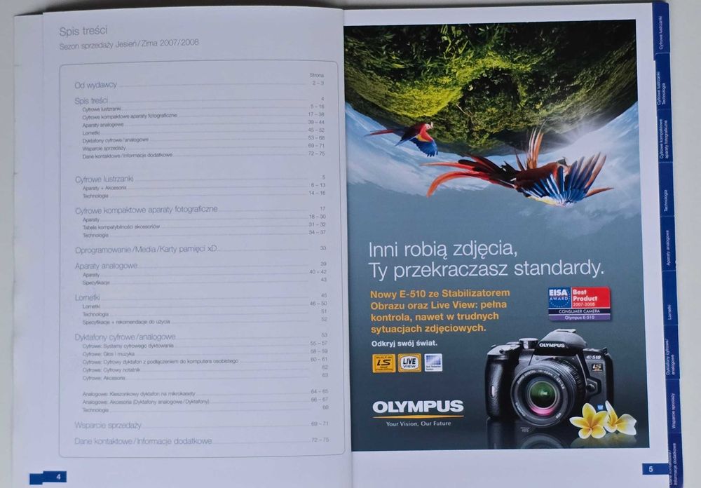 Katalog prospekt Olympus 2007 2008