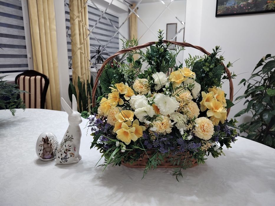 Stroik duży kosz wiklinowy