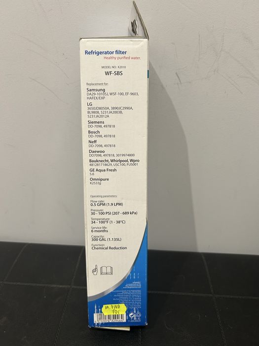 Filtr do wody do lodówki Samsung WF K2010 nr.7148