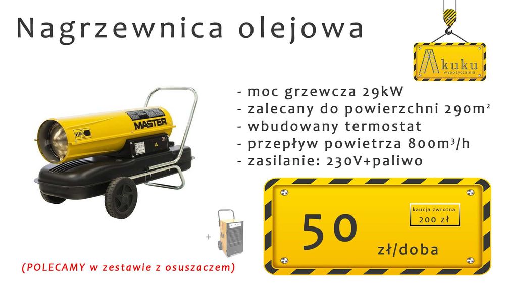 Osuszacz powietrza budowlany profesjonalny mocny GWARANCJA ZADOWOLENIA
