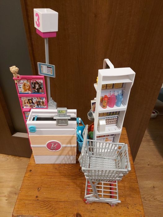 Lalka BARBIE SKLEP SUPERMARKET  zestaw z lalką .