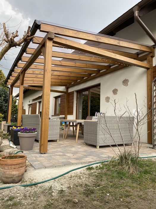 Zadaszenie Taras Wiata Altana Pergola Domek Ruchome Deseczki
