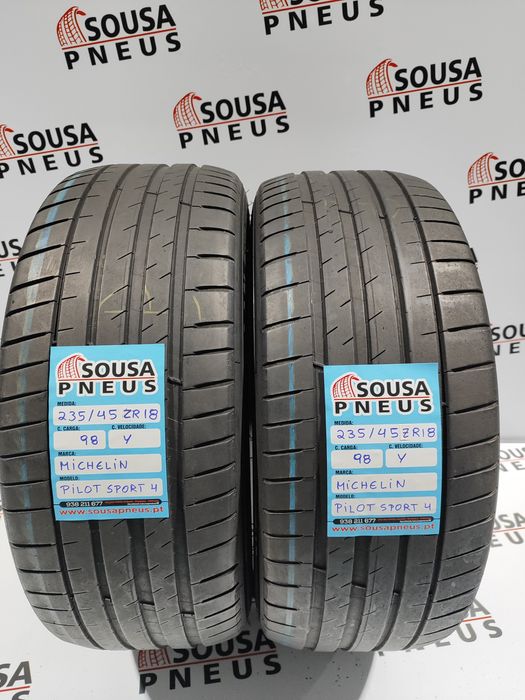 2 pneus semi novos 235-45ZR18