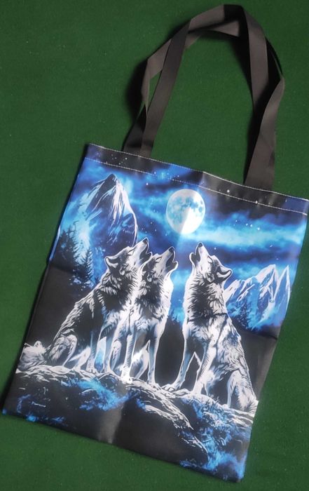 Torba na zakupy 3 wilki