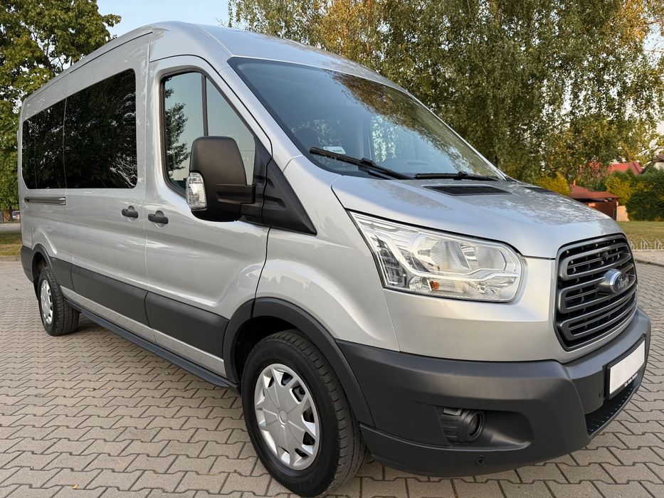 Ford Transit 9 osób Salon Polska 1-wł L3H2 Serwis ASO Bezwypadkowy Faktura VAT 23%