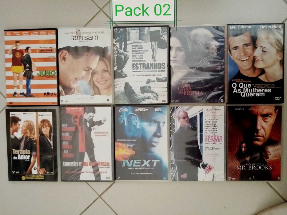 DVD's - conjunto de 10 DVD's (Pack 02)