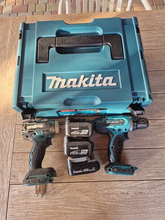 Makita klucz udarowy, wkrętarka 14.4v, zestaw elektronarzędzi.