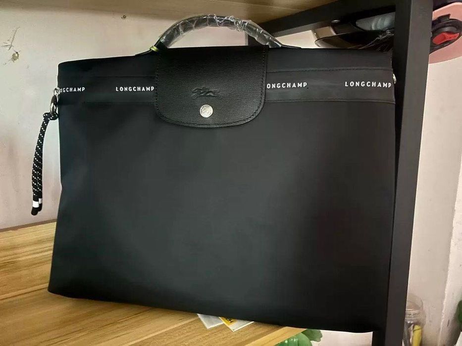 100% authentic Longchamp Black Briefcase