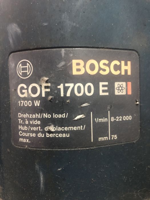 Tupia bosch modelo gof 1700W