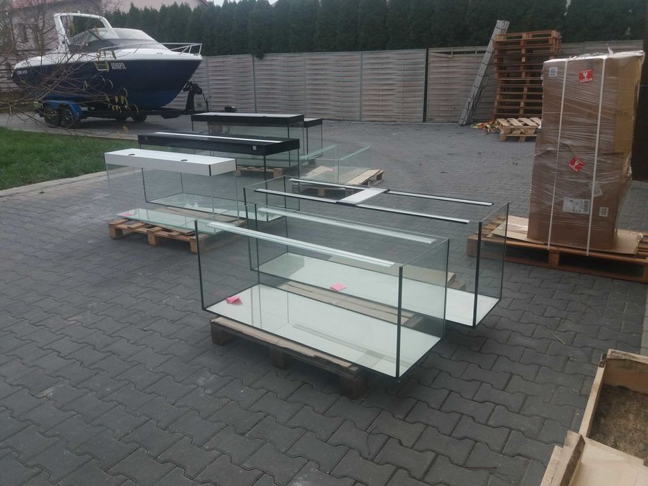 Akwarium proste 80x40x45 - 144 litrów z pokrywą
