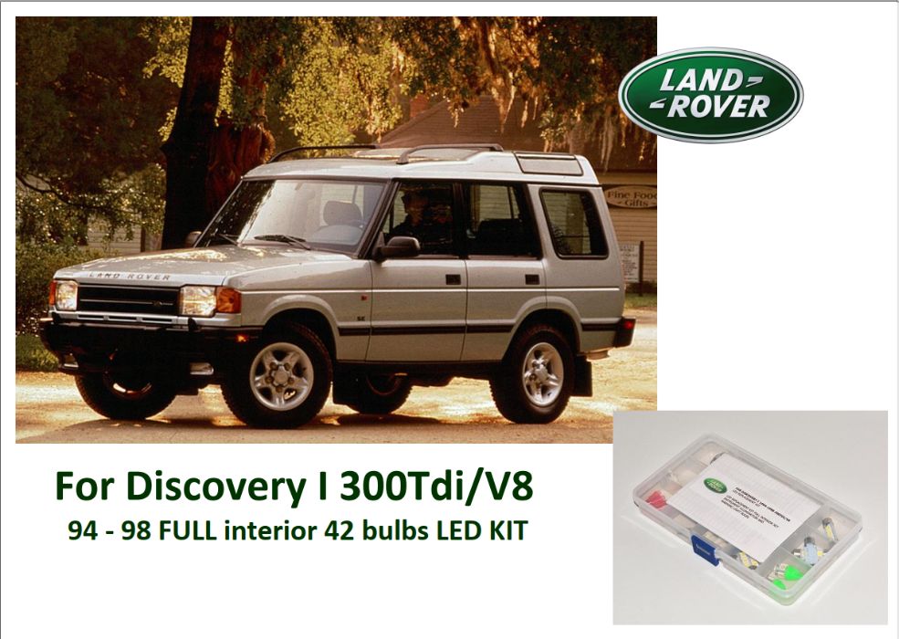 Kits lâmpadas LED para Land Rover Discovery 1 94-98.