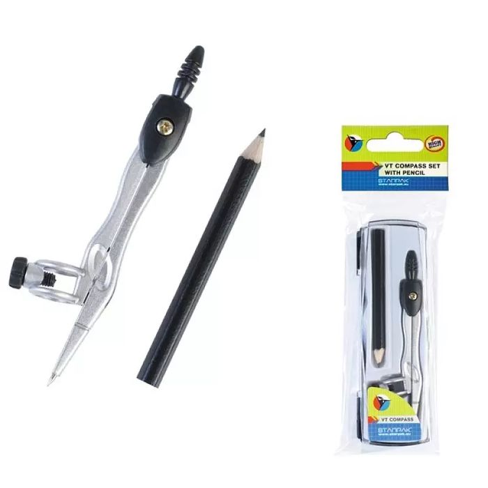 Cyrkiel metalowy + ołówek. Starpak. Nowy Produkt