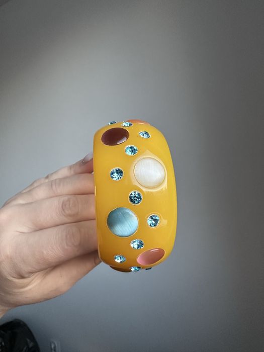 Przepiękna, masywna bransoletka typu bangle