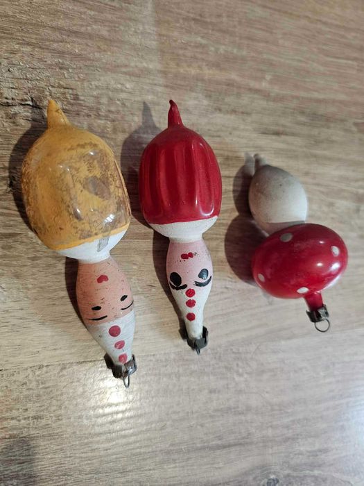 Stare bombki z PRL'u zestaw