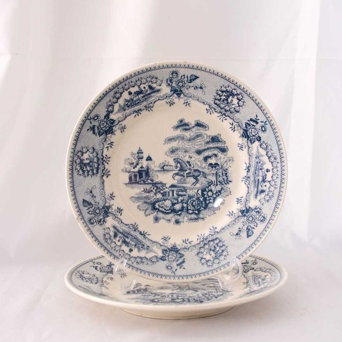 Conjunto de dois pratos ladeiros