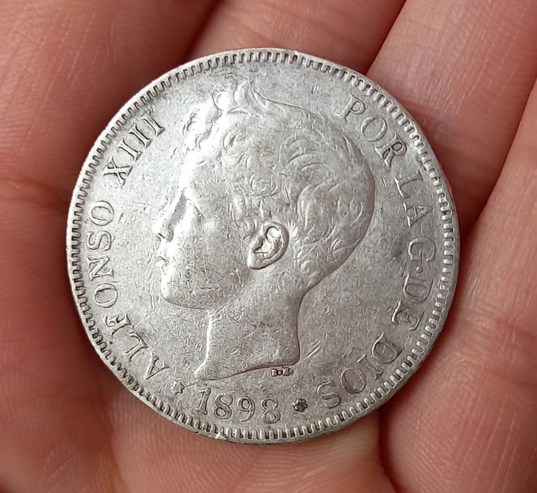 5 Pesetas Alfonso XIII 1898