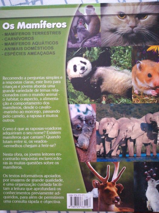 Livro Os Mamíferos perguntas e respostas