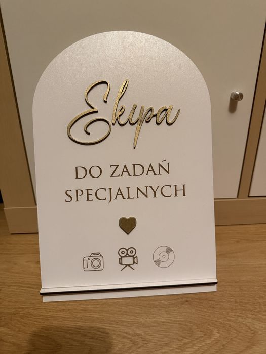 3 tabliczki na stoły weselne