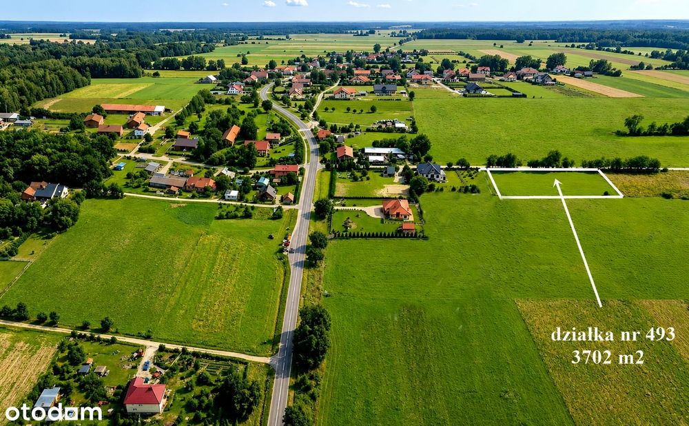 Działka siedliskowa las jezioro Stary dwór Dobre Miasto