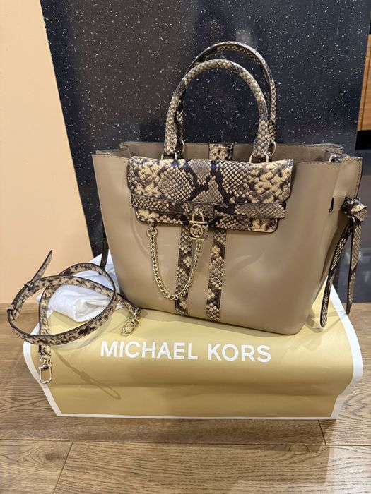Michael Kors Hamilton skórzana torebka maxi