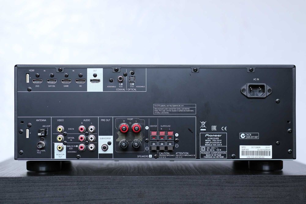 Amplituner kina domowego 5.1 Pioneer VSX-329-K