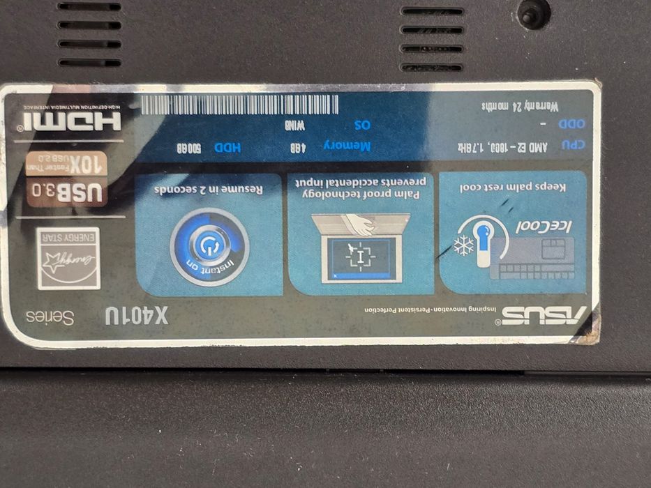 Portátil ASUS 14" 250GB 4GB
