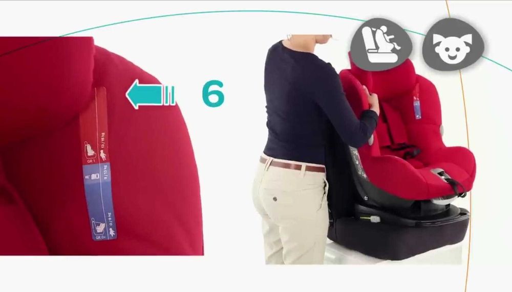 Cadeira ISOFIX, Top Tether, reclinável, duplo sentido, ótimo estado!