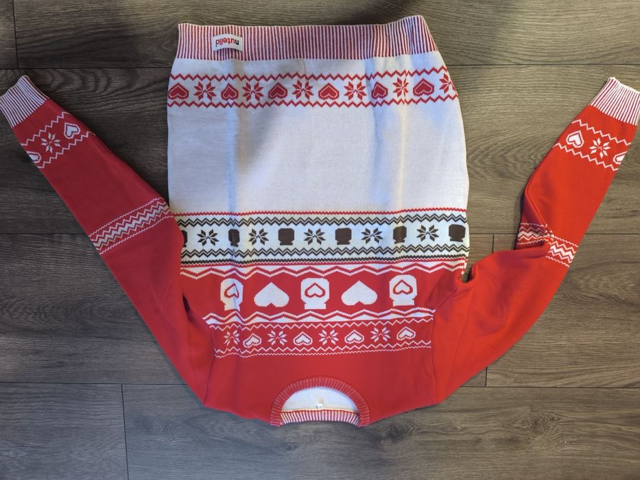 Sweterek świąteczny nutela