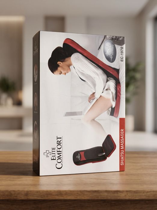 Mata Masująca Shiatsu z Podgrzewaniem Elite Comfort Jade EC-1970