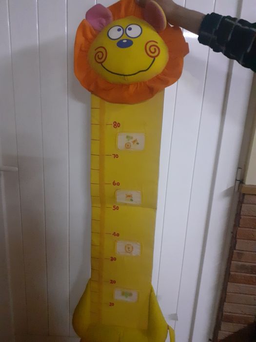 Peluche medidor de altura da crianca para pendurar