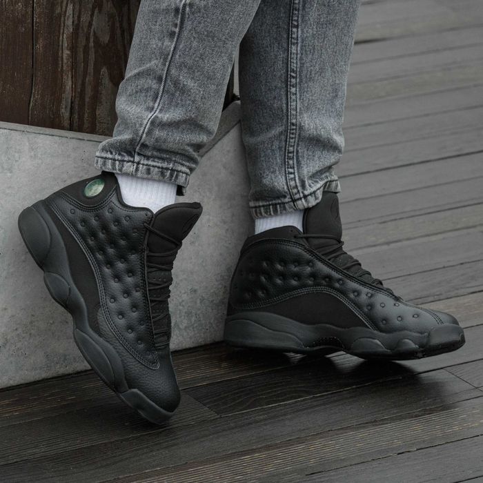 Кросівки Nike Air Jordan 13 Black Cat premium