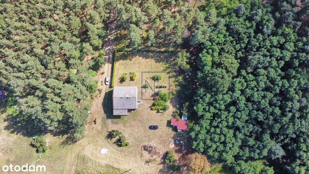 Siedlisko otoczone lasem działka 4500 m2.