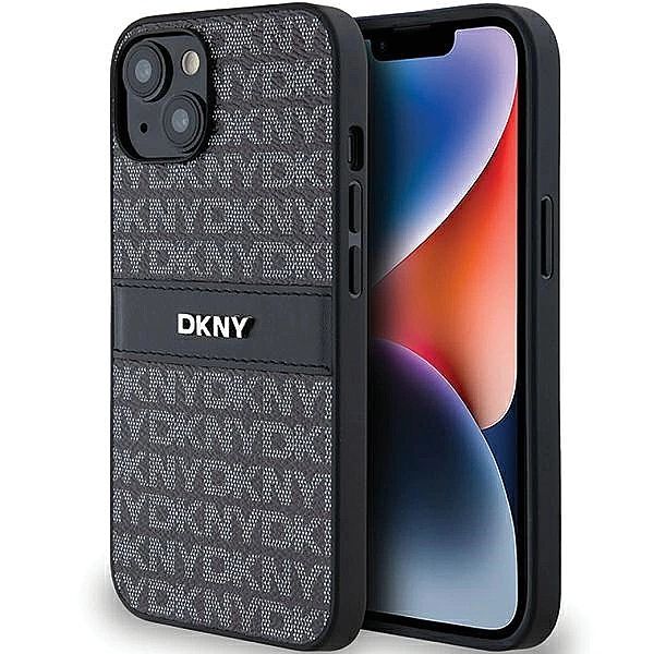 Etui DKNY Leather Mono Stripe & Metal Logo na iPhone 15 / 14 / 13 - cz