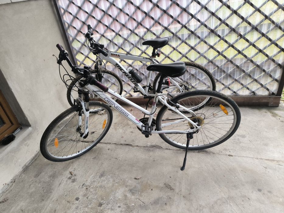 Dwa rowery damski męski Cross MTB białe