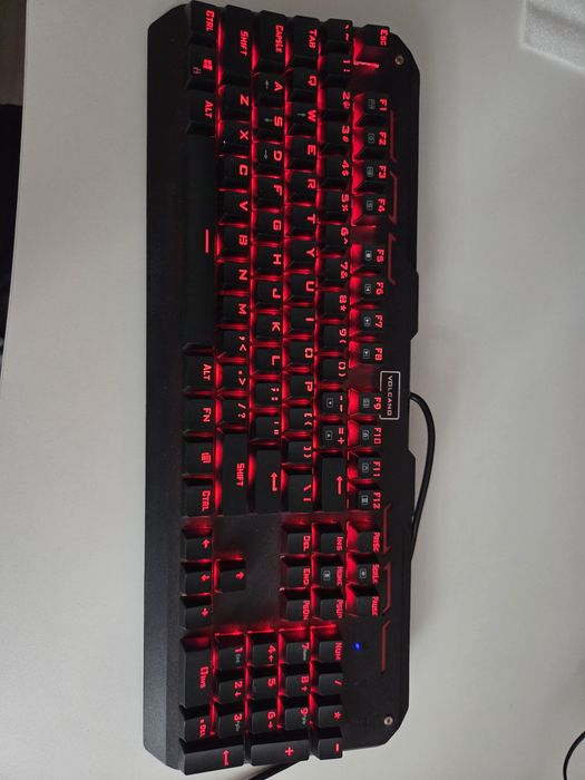 Klawiatura mechaniczna gamingowa Volcano Hammer red switche RGB
