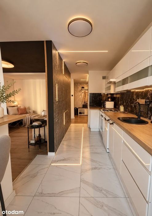 53 m² przy Koneserze | Stylowe wnętrze | Balkon | Garderoba | 75" TV