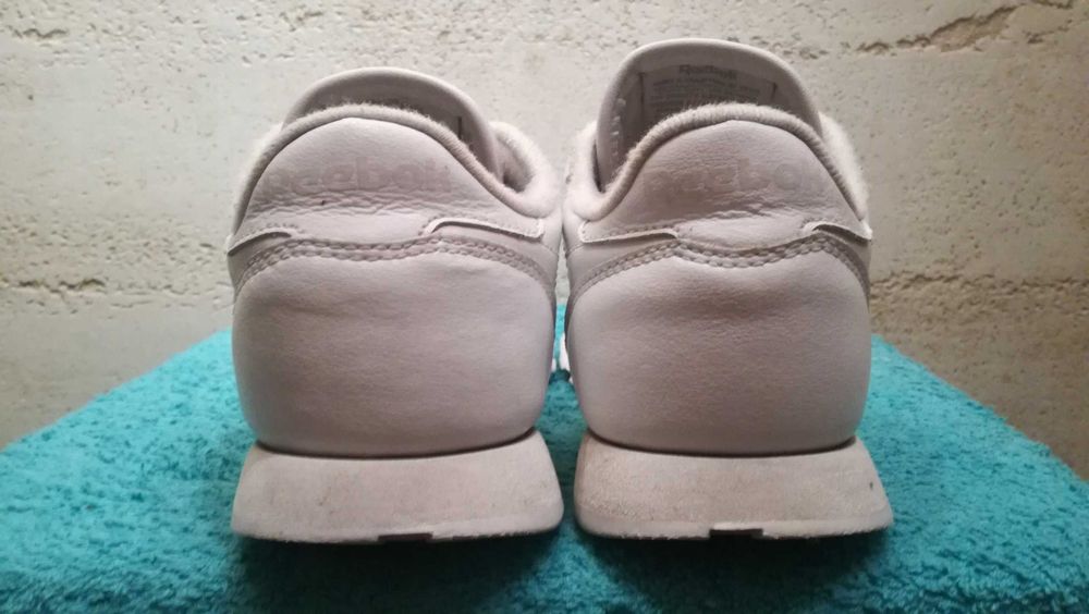 Sneakersy REEBOK CLASSIC LEATHER r.36 skóra białe stan bardzo dobry