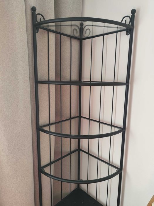 półka narożna szklana