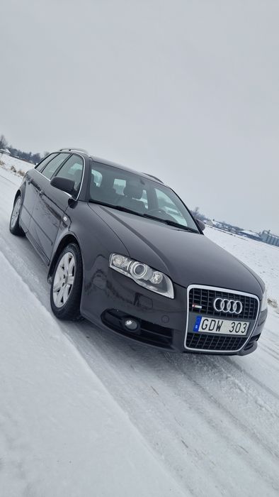 Audi A4 B7 1.8T Quattro 163 km 2007r, 2xS line Bixenon Duży serwis !