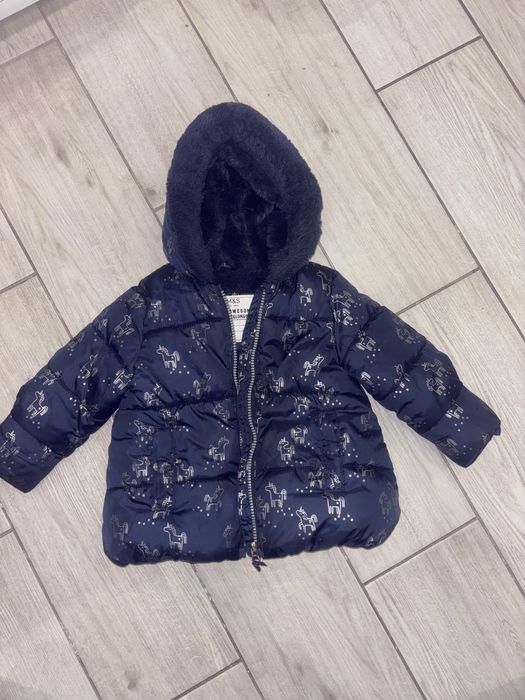 Дуже тепла зимня курточка M&S для дівчинки