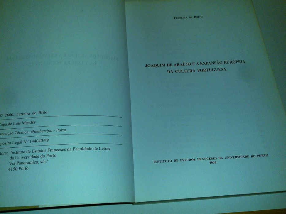 joaquim araújo e expansão europeia cultura portuguesa -ferreira brito