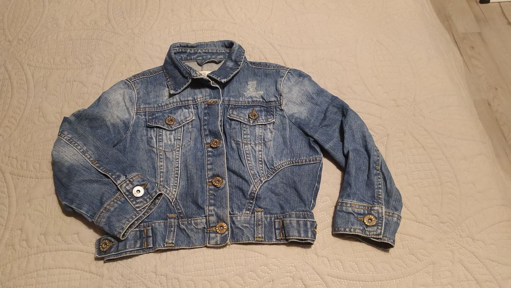 Kurtka jeans dziewczęca