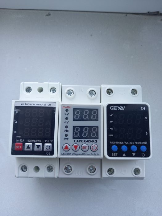 реле контролю напруги 63А GEYA, EARU, WIFI SWITCH