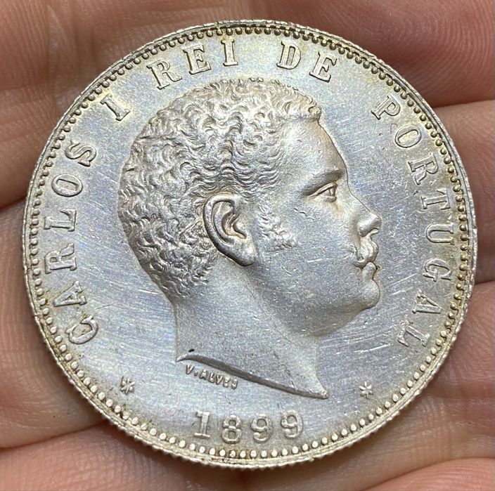 Moeda 1599 - D. CARLOS I - 1000 Reis 1899 Prata