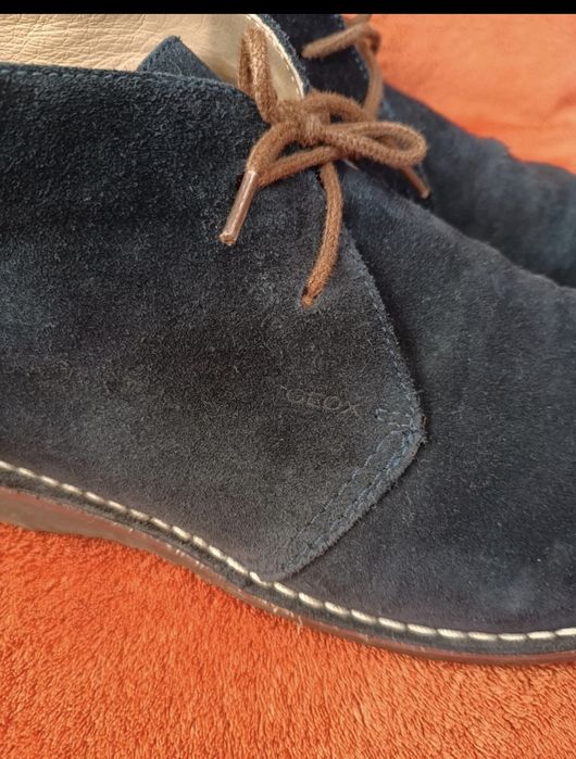 Geox rozm. 46 ,granatowe, skóra zamszowa